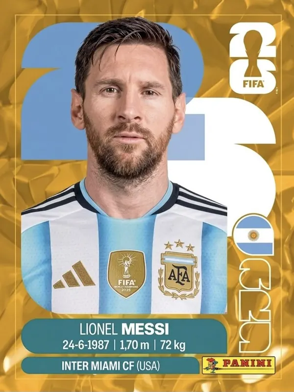 Figurinha de Lionel Messi