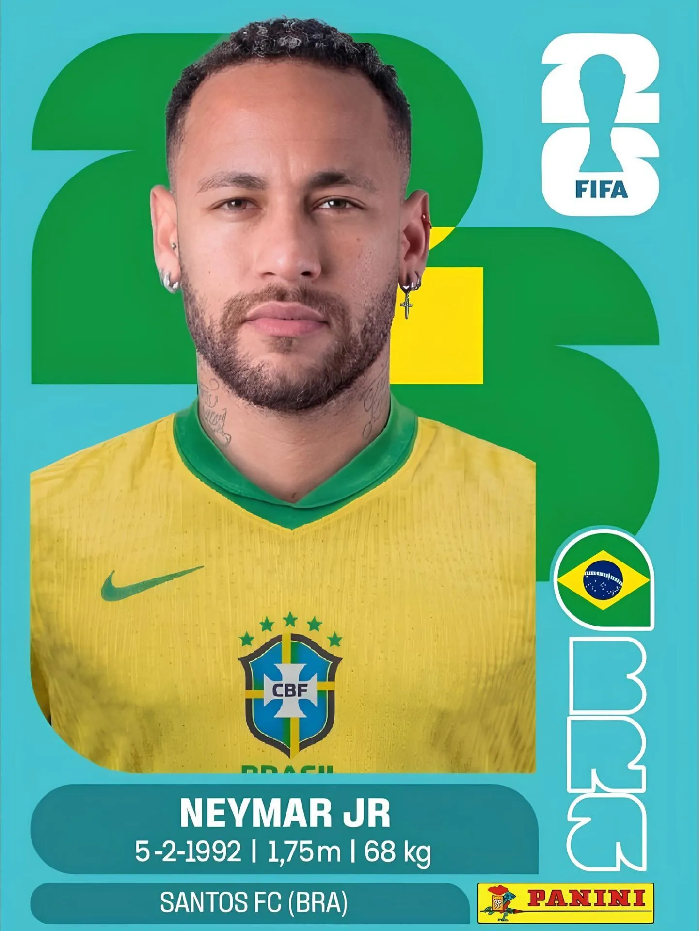 Figurinha de Neymar Junior