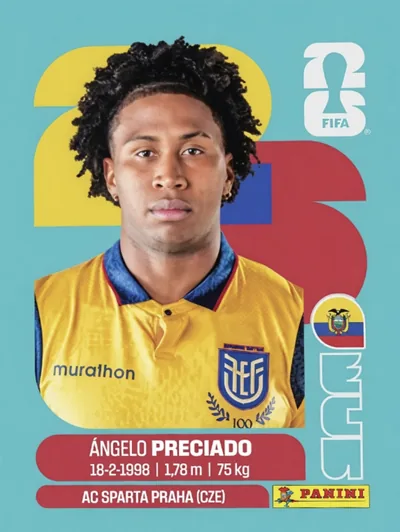 Figurinha de Ángelo Preciado
