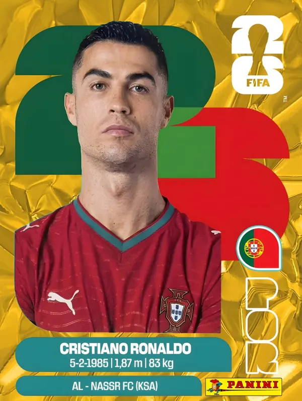 Figurinha de Cristiano Ronaldo