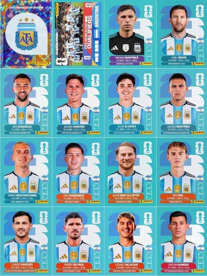 Página da seleção Argentina