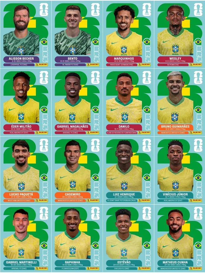 Página da seleção Brasil